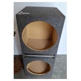 X X CARPET COVERED SPEAKER BOX  17 X 18X 38