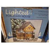 LIGHTED PORCELAIN HOUSE