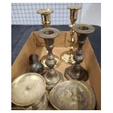 BRASS CANDLESTICK HOLDERS