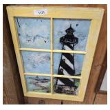 LIGHTHOUSE PAINTED WINDOW SASH