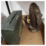 AMMO CAN, COY FISH DECOR