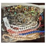 LARGE BAG OF COSTUME JEWELRY
