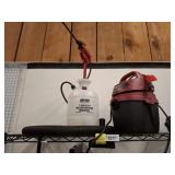 SMALL SHOP VAC, PUMP SPRAYER