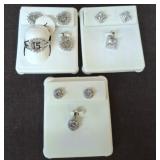 MARKED STERLING SILVER SILVER JEWELRY