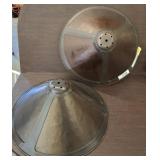 2 ARTS AND CRAFTS STYLE MICA LAMP SHADES 17IN