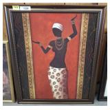 FRAMED TRIBAL WOMAN PRINT
