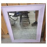 PAINTED FRAME BEVELED MIRROR