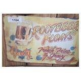 ROOTBEER FLOAT METAL SIGN   16X10