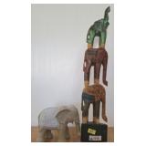 2 PC ELEPHANT DECOR