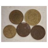 COLONES COINS ASSORTED