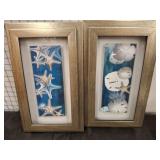 ASSORTED FRAMED SHELL DECOR 16IN