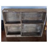 HANGING WOODEN WHATNOT SHELF