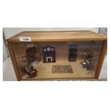 DOLL HOUSE FURNITURE IN SHADOW BOX