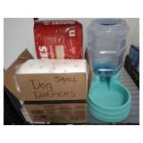 DOG DIAPERS AND WATER
