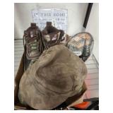 CAMO AND MILITARY HATS, BOOTS, MISC