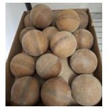 ANTIQUE WOODEN CROQUET BALLS