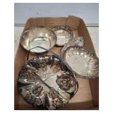 SILVERPLATED SERVING PCS