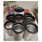 GROUP OF CUPS AND INSULATORS FOR BOTTLES