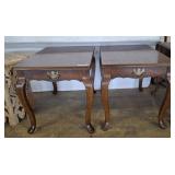 PAIR OF QUEEN ANN END TABLES