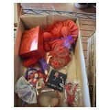 COSTUME JEWELRY AND RED HAT DÉCOR