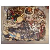 BAG OF ASSORTED COSTUME JEWELRY