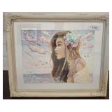 FRAMED PORTRAIT OF WOMAN