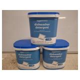 3 AMAZON BASICS DISH WASHER DETERGENTS 85 EACH