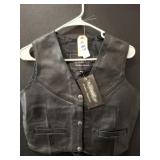 UNIK LEATHER VEST LARGE