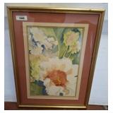 SIGNED AND DATED WATER COLOR PRINT