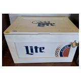 MILLER LITE WOODEN CRATE COOLER