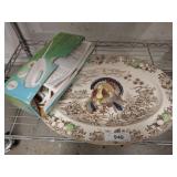 TURKEY PLATTER AND ELECTRIC KNIFE