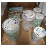 ASSORTED ARTS AND CRAFTING STONES, BEADS