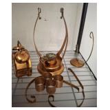 COPPER LANTERN, NAPKINS, ALARM