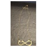 MARKED 925 NECKLACE AND CHARM