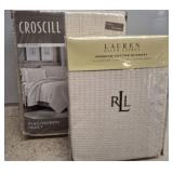 2 PC QUEEN FULL COMFORTERS, ONE RALPH LAUREN