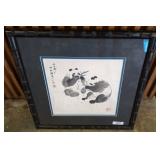 FRAMED AND MATTED PANDA WATER COLOR PRINT24X24