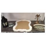 WALL DÉCOR, CANDLE HOLDERS, DRESSER BOX