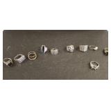 ASSORTED MARKED 925 RINGS