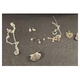 ASSORTED MARKED 925 JEWELRY