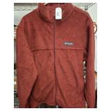 COLUMBIA ZIP UP FLEECE JACKET SZ LG