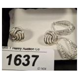 2 PAIR OF MARKED STERLING EARRINGS