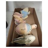 BOX OF CERAMIC SEA LIFE