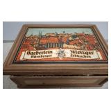 WOODEN BOX OF SEWING