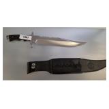 HIBBEN CUSTOM BOWIE KNIFE IN SHEATH