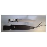 HIBBEN CUSTOM BOWIE KNIFE IN SHEATH