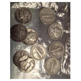 10 MERCURY DIMES