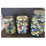 JARS OF MARBLES, TOYS SOLDIERS