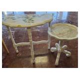 2 PCS-IVY THEMED ACCENT TABLE, PLANT STAND