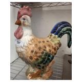 GLAZED CERAMIC ROOSTER