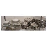 STAINLESS STEEL POT AND PANS SET, DISH SET